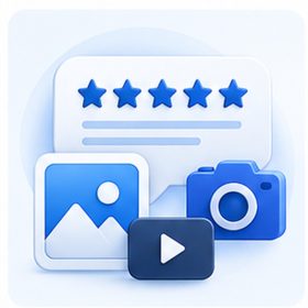 التقييمات بالصور والفيديو + طلب تقييم تلقائي