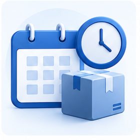 اختيار تاريخ ووقت التوصيل